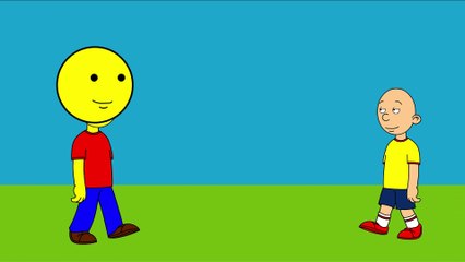 Caillou meets Mr. Smiley