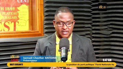 DEKANTE | Ing. Michel Joseph Junior, Pdt. du Parti Politique FNH