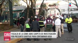 Fiscalía CDMX abre carpeta de investigación por presunto sabotaje para contaminar agua