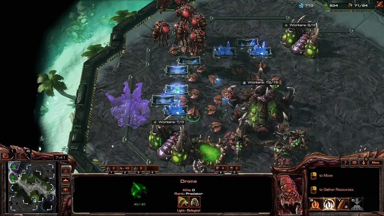 [StarCraft 2] No.0185 -- Intermediate ZERG player fights A.I., LOST [Lurker Den Pattern]