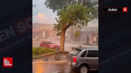 Sele teslim olan Dubai'de şimşeklerin sırrı anlaşıldı