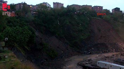 Gaziosmanpaşa'da toprak kayması: 24 ev etkilendi, 96 kişi tahliye edildi