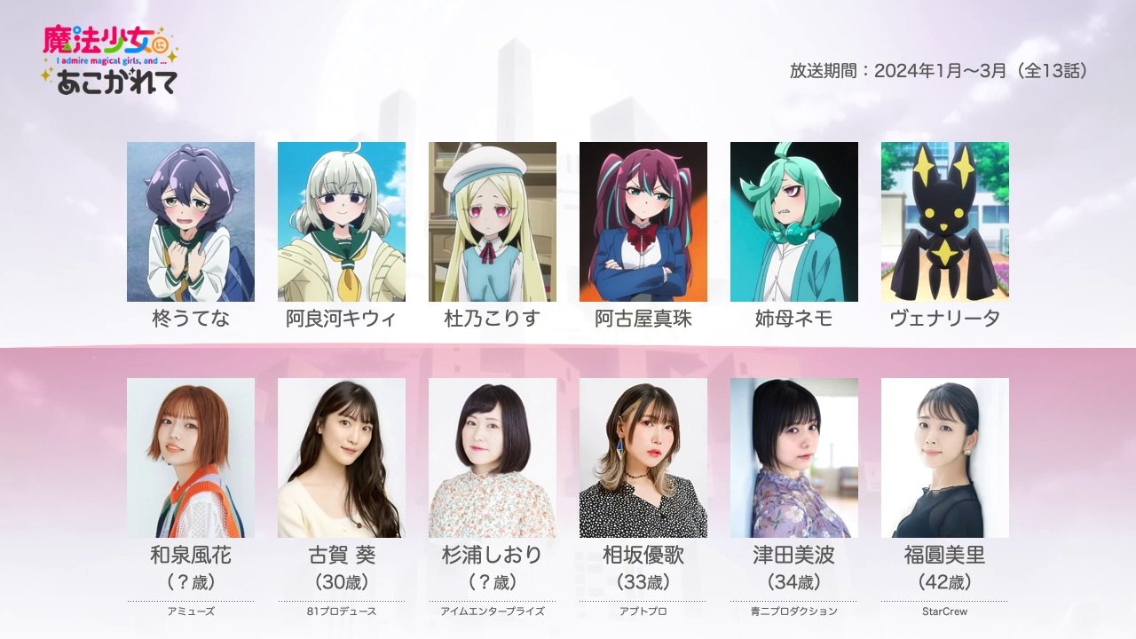 魔法少女にあこがれての声優さんたちは、こんな顔！