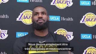 Lakers - LeBron James : “Nous devons être meilleurs dans tous les domaines”