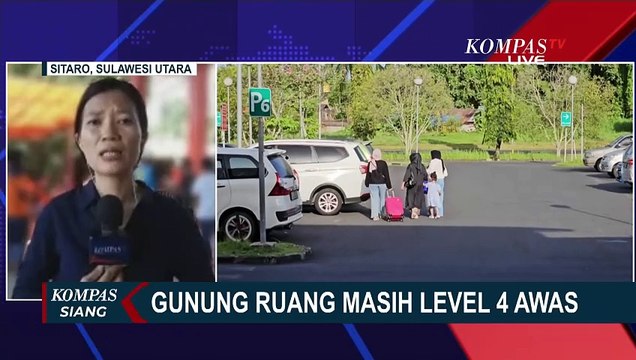 Akibat Erupsi Gunung Ruang, Bandara Sam Ratulangi Ditutup Hingga Minggu Siang