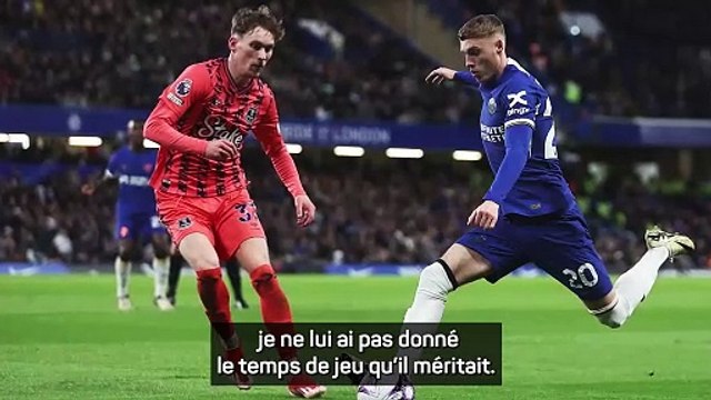 Guardiola : Je n'ai pas donné à Palmer le temps de jeu qu'il méritait