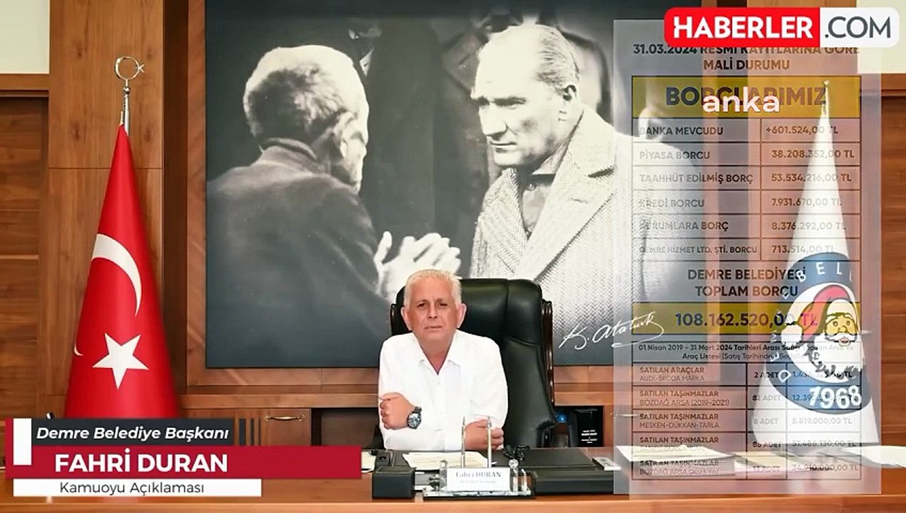Demre Belediyesi'nin 108 Milyon TL Borcu Açıklandı