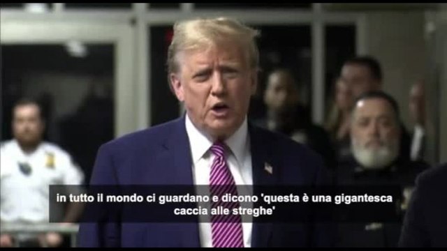 Trump: il mio processo una gigantesca caccia alle streghe