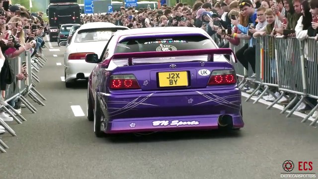 Tuner Cars Leaving Car Show - Liberty Walk Huracan, Widebody RS3, iPE GT3 RS, Liberty Walk F430