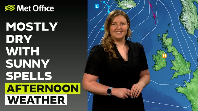 Met Office Afternoon Weather Forecast 20/04/24 - Cloudy with sunny spells