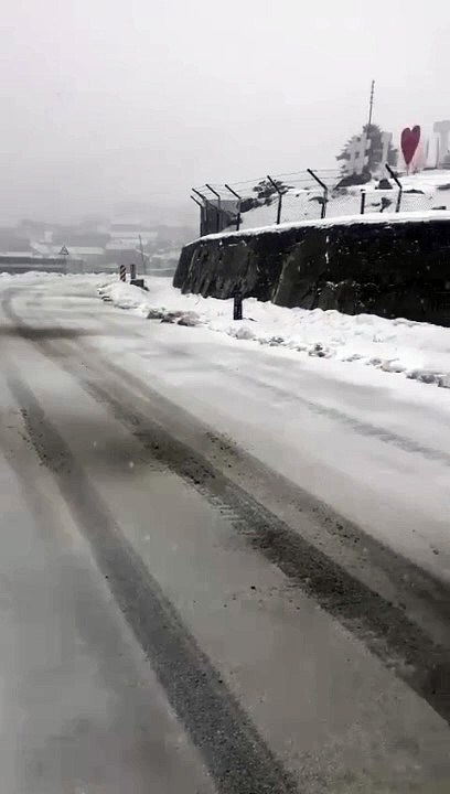 Snowfall at leh