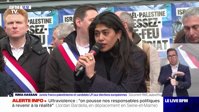 Rima Hassan, candidate La France Insoumise aux élections européennes, est convoquée devant la police pour apologie d'un acte de terrorisme le 30 avril prochain