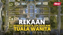 Rekaan stesen kereta api macam tuala wanita