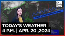 Today's Weather, 4 P.M. | Apr. 20, 2024