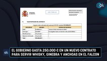El Gobierno gasta 250.000 € en un nuevo contrato para servir whisky, ginebra y anchoas en el Falcon