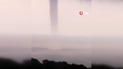 İzmir Foça'da dev hortum!