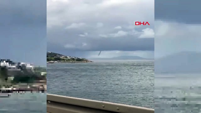 Foça açıklarında hortum oluştu