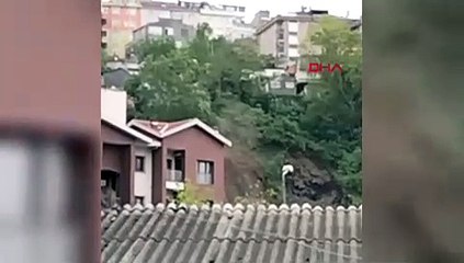 İstanbul'da toprak kayması: 24 ev etkilendi, 96 kişi tahliye edildi