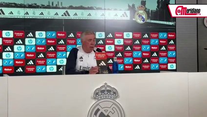 Ancelotti "Está listo y solo le faltan minutos, es una opción para el partido"