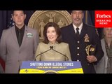 New York Gov. Kathy Hochul & NYC Mayor Eric Adams Promote Plan To Shut Down Illegal Cannabis Stores