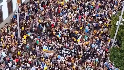 Manifestación en Tenerife.