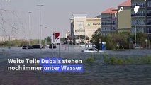 Weite Teile Dubais noch immer unter Wasser