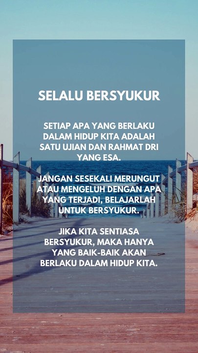 Syukuri Setiap Nikmat Yang Ada