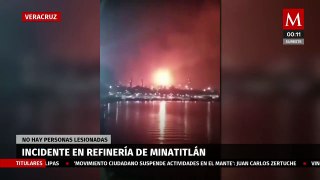 Reportan estruendo en refinería de Minatitlán; no hay lesionados