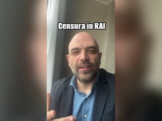 Saviano: «La censura in Rai è un problema che riguarda tutti»