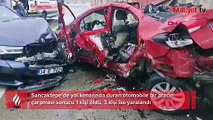 Sancaktepe’de feci kaza! Kontrolden çıkan otomobil dehşet saçtı