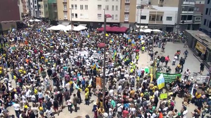 Más de 57.000 personas asisten a las manifestaciones del 20A contra el turismo en Canarias