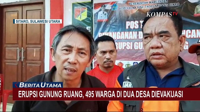Erupsi Gunung Ruang: Kepulan Asap, Gempa Vulkanik dan Tektonik Masih Terjadi