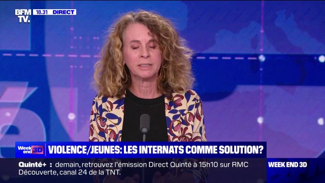 Dominique Gobetti (directrice d'un internat) sur les mineurs violents: L'internat n'est pas un centre de correction donc comment accueillir ces jeunes gens avec les moyens actuels ?