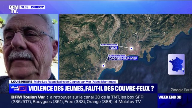 J'estime que quand on a moins de 13 ans, on ne doit pas se balader seul la nuit : Louis Nègre, maire LR de Cagnes-sur-Mer (Alpes-Maritimes) explique comment il a mis en place un couvre-feu dans sa commune