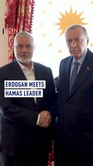 Erdogan meets Hamas leader