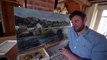 Shropshire plumber spends four months creating a beautiful painting of Bridgnorth bridge.