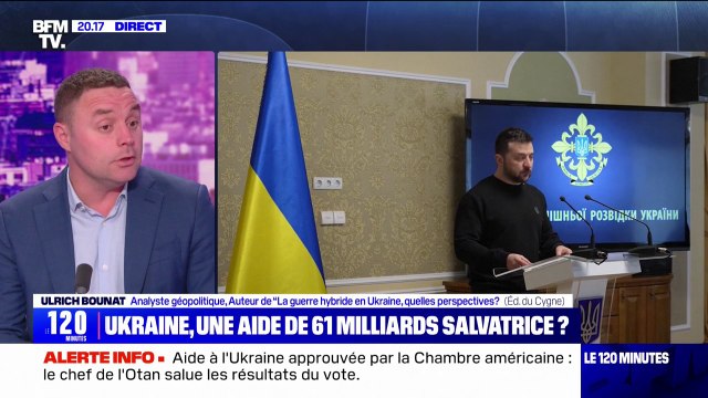 Ulrich Bounat (analyste géopolitique) sur l'aide américaine à l'Ukraine: Ça ne devrait probablement pas leur permettre de reprendre l'initiative, mais au moins de tenir le front