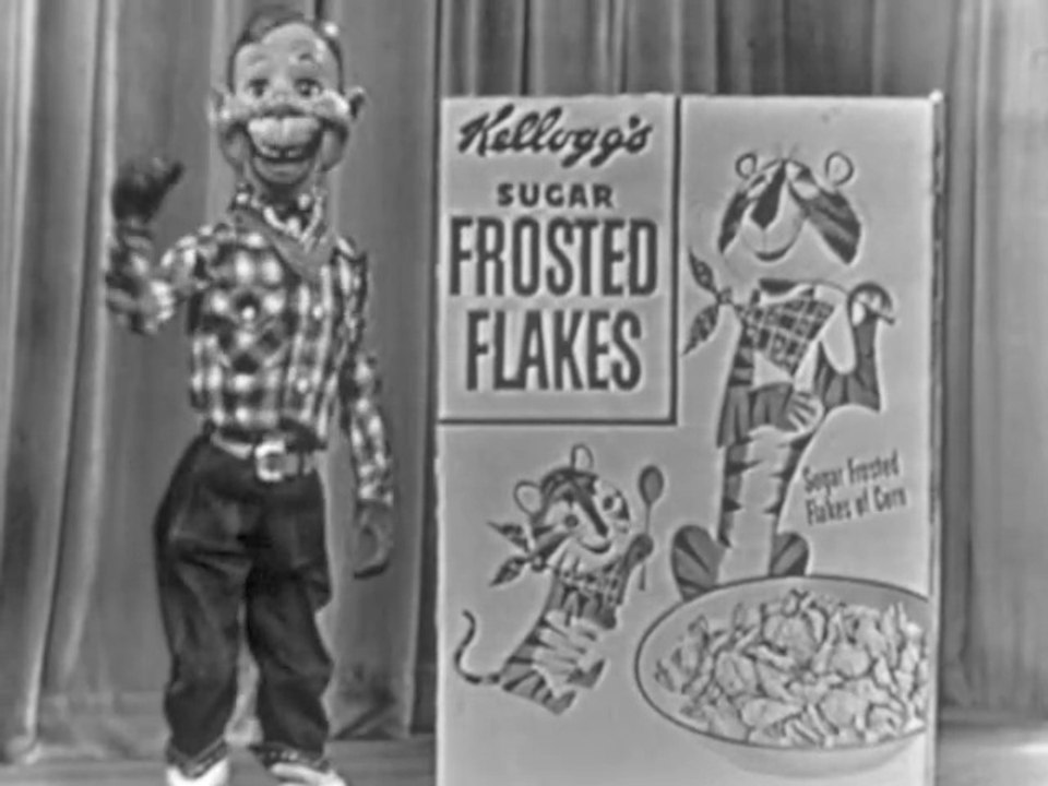 1953 Kellogg's Sugar Frosted Flakes - Howdy Doody TV commercial