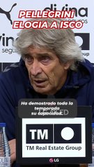 Pellegrini elogia a Isco en rueda de prensa