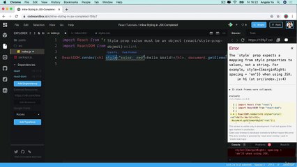 009 Inline Styling for React Elements