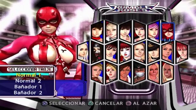 Rumble Roses PS2 Español Entrevista a Evil Rose con su tercer traje en las afueras RDJ ANDA #waifu #waifus #retrogame