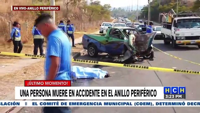 Fatal accidente vial deja una persona muerta en el anillo periférico de la capital