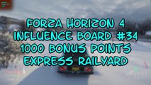 Forza Horizon 4 Influence Board #34 1000 Bonus Points Express Railyard Generic
