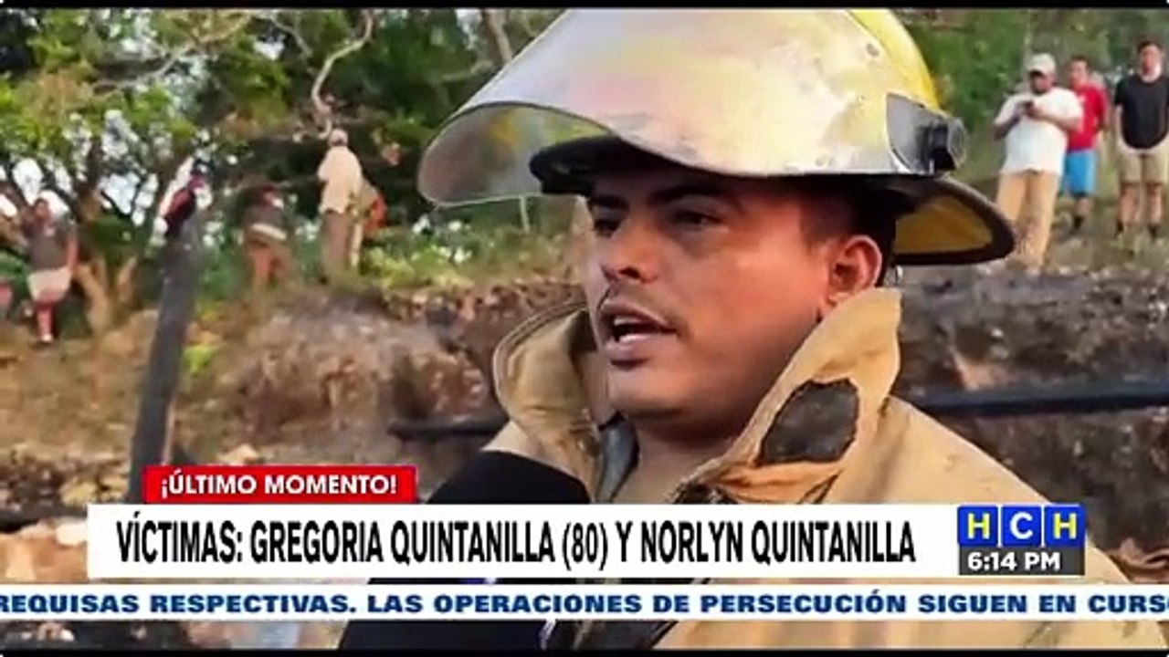 Voraz incendio provoca la muerte de una anciana y su nieta en El Mogote, Santa Bárbara