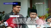 Anies dan Cak Imin Bakal Hadiri Sidang Putusan Sengketa Pilpres di MK