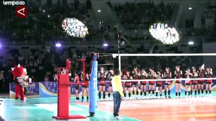 Laga Indonesia All Star vs Red Sparks Menyita Perhatian Penonton di Indonesia Arena GBK