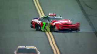 Justin Allgaier gets turned, crashes on final lap of Stage 1