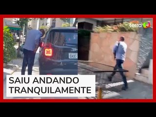 Homem é flagrado assaltando motorista em plena luz do dia em SP