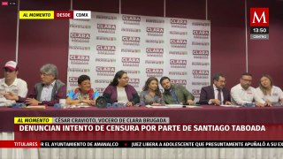 Equipo de Clara Brugada denuncia intento de censura por parte de Santiago Taboada