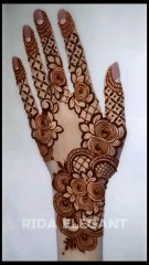 Very Beautiful Back Hand Mehndi Design _ Henna Designs by Rida Elegant